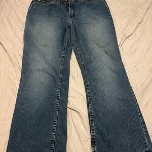 3/$30 Riders by Lee Blue Flare Wide Leg Jeans
